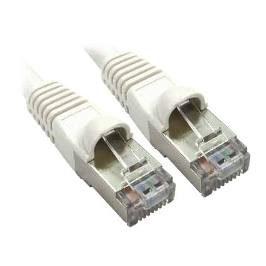 Progressive Robot 1M Cat6a LSZH RJ45 White Moulded Snagless Ethernet Cable